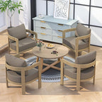 Outdoor Patio Furniture Set, 5 Pieces Modern Metal Patio Conversation Set - Image 7