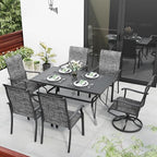 Pamapic 7-Piece Outdoor Dining Set, Patio Dining Set - Image 7