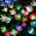 JJGoo 2 Pack Solar Garden Lights, Solar Flower Swaying Light - Image 2