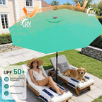 AreShark 9 FT Patio Umbrella for Outdoor, Outdoor Umbrella - Image 4