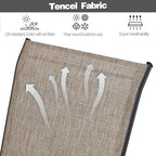Patio Chairs Set of 4, Stackable Outdoor Dining Chairs - Image 4