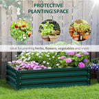 Outsunny Galvanized Raised Garden Bed, - Image 5
