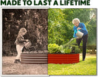Plant & Plot Galvanized Raised Garden Beds Outdoor // 4×2×1 ft Planter Raised - Image 2