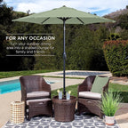 Best Choice Products 7.5ft Heavy-Duty Round Outdoor Market Table Patio Umbrella - Image 3