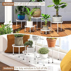 Plant Stand Indoor Outdoor 5 Pack Heavy Duty Metal Stand Multiple Plants - Image 6