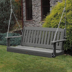 highwood Lehigh Porch Swing, 4 Feet, Coastal Teak - Image 2