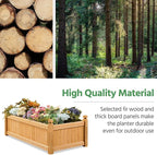 Yaheetech 46″ L × 23.5″ W × 16″ H Wooden Raised Garden Bed, Horticulture Wood - Image 4