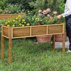 YITAHOME 48x18x30in Raised Garden Bed, Weather Resistant Poly Lumber Planter Box - Image 8