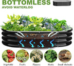 2Pcs 4X2X1ft Oval Raised Garden Bed Kit, Galvanized Raised Garden Beds Outdoor - Image 3