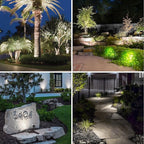 APONUO Solar Spot Lights Outdoor 2-in-1 Solar Landscape Lighting Dusk to Dawn - Image 3