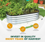 Utopia Home Galvanized Raised Garden Bed, 6 by 2 by 1 feet Lightweight Planter - Image 8