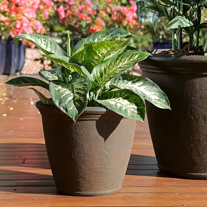 Sunnydaze 15.25-Inch Anjelica Large Plastic Pot - Image 8