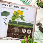 Outsunny Galvanized Raised Garden Bed, 73.5" Tall Outdoor Planter Box - Image 4