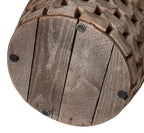 Balkene Home 62419 Maya Oval Rustic Garden Stool Wood Outdoor Seating & End - Image 5