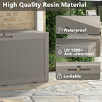 Outdoor Storage Box, Resin Deck Boxes Indoor and outdoor, Waterproof Storage - Image 7