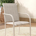 VICLLAX 5 Pieces Patio Dining Set, Outdoor Furniture Set Includes 37.8" Square - Image 2