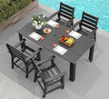 GREENVINES 5-Piece Outdoor Dining Set | HDPE | Patio Table and Chairs Sets by GreenVines