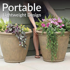 Sunnydaze 24-Inch Anjelica Large Plastic Pot - Image 4