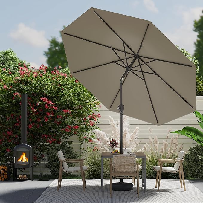 AreShark 9 FT Patio Umbrella for Outdoor, Outdoor Umbrella - Image 5