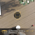 VICLLAX 63" Outdoor Round Patio Table - Image 6