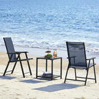 Yaheetech Patio Dining Chairs Set of 2, Portable Dining Chairs - Image 9