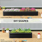 Outsunny Galvanized Raised Garden Bed, - Image 4