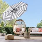 Best Choice Products 10ft Solar Polyester LED Lighted Patio Umbrella w/Tilt - Image 2