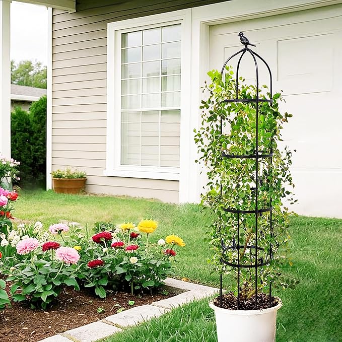 2-Pack 6FT Garden Obelisk Trellis - Image 7