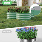 2-Pack Galvanized Raised Garden Bed, Veggies & Flowers. Rust-Resistant Raised - Image 6