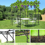 Garden Arch Trellis, 87in H x 118in L Large Garden Arch Arbor Trellis - Image 3