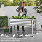 Best Choice Products 48x24x30in Galvanized Raised Garden Bed, Metal Elevated - Image 3
