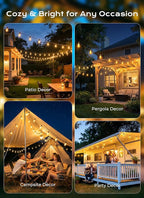 Brightown 202FT Solar String Lights Outdoor Waterproof, Patio Lights - Image 7