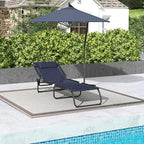 Outsunny Folding Chaise Lounge Chair, Patio Sun Tanning Chair, Outdoor Chaise - Image 7