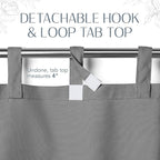 Elrene Home Fashions Matine Weatherproof Tab-Top Indoor/Outdoor Solid Color - Image 5