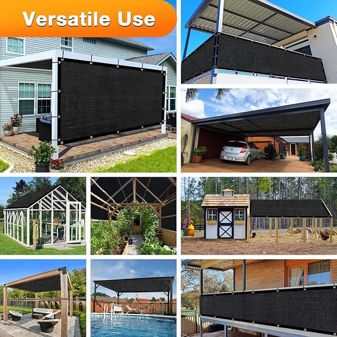Artpuch Outdoor Pergola Shade Cover 7x12 FT Sun Shade Cloth - Image 6