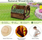 2PCS Wooden Wagon Planter Box, Garden Planter - Image 3