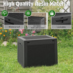 Outdoor Storage Box, Resin Deck Boxes Indoor and outdoor, Waterproof Storage - Image 3