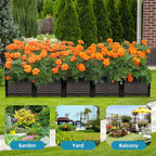 Large Planters for Outdoor Plants 14" Tall Planter Box, Raised Beds for - Image 8