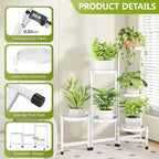 6 Tier Plant Stand Indoor, Tiered Plant Stand Outdoor - Image 5