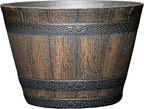Classic Home and Garden S74CP5D-037R Whiskey Barrel Planter 5 Pack, Kentucky by ClassicHomeandGarden