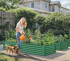YITAHOME 72x36x18 in 2pcs Galvanized Raised Garden Bed Kit, Large Metal Planter - Image 2