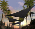 Amgo Custom Size 9' x 9' x 9' Black Triangle Sun Shade Sail UPF50+ AGTAPRT12 by Amgo