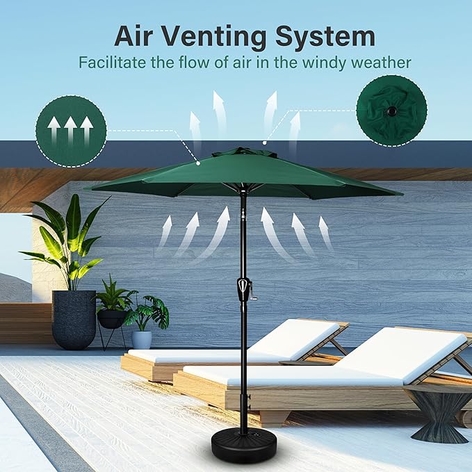 Simple Deluxe 9' Patio Umbrella Outdoor Table Market Yard Umbrella - Image 6