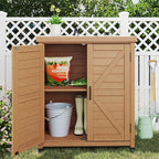 Outdoor Storage Cabinet & Potting Bench Table - Image 2