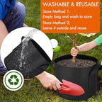 Gardzen 6-Pack 30 Gallon Grow Bags, Aeration Fabric Pots - Image 5