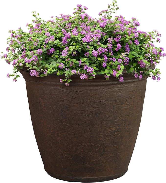 Sunnydaze 20-Inch Anjelica Large Plastic Pot by SunnydazeDecor