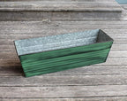 Achla Designs Galvanized Window Flower Box Planter-Green-Large - Image 7