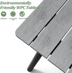 95" Patio Outdoor Dining Table for 8-10, Weather-Resistant Aluminum Frame - Image 4