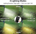 Solar Spotlights Outdoor, 4 Modes Solar Landscape Spot Light - Image 3