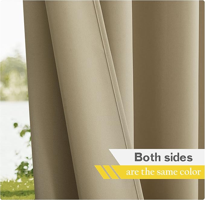 NICETOWN 2 Panels Outdoor Curtains - Image 5